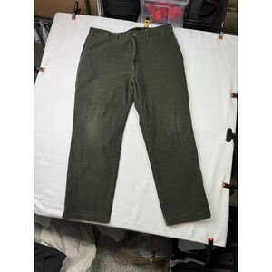 Haggar Pants Mens 40x30 Classic Fit Corduroy Stretch Premium Casual Comfrt Olive